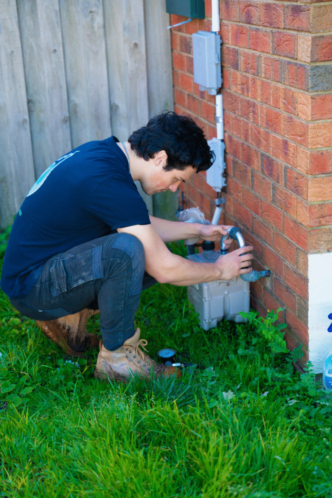 Plumbing and hot water service work at a Melbourne property